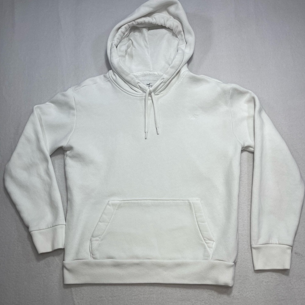 Hollister Hollister White Pullover Hoodie Women’s XS Classic Logo Sweatshirt